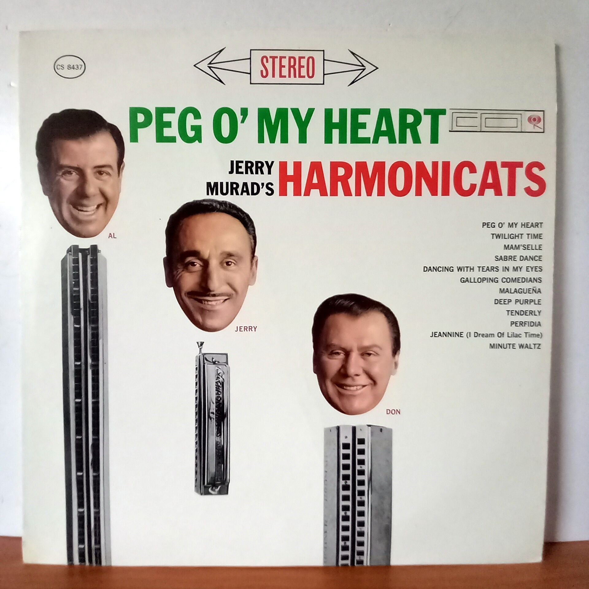JERRY MURAD'S HARMONICATS – PEG O' MY HEART (1961) - LP 2.EL PLAK