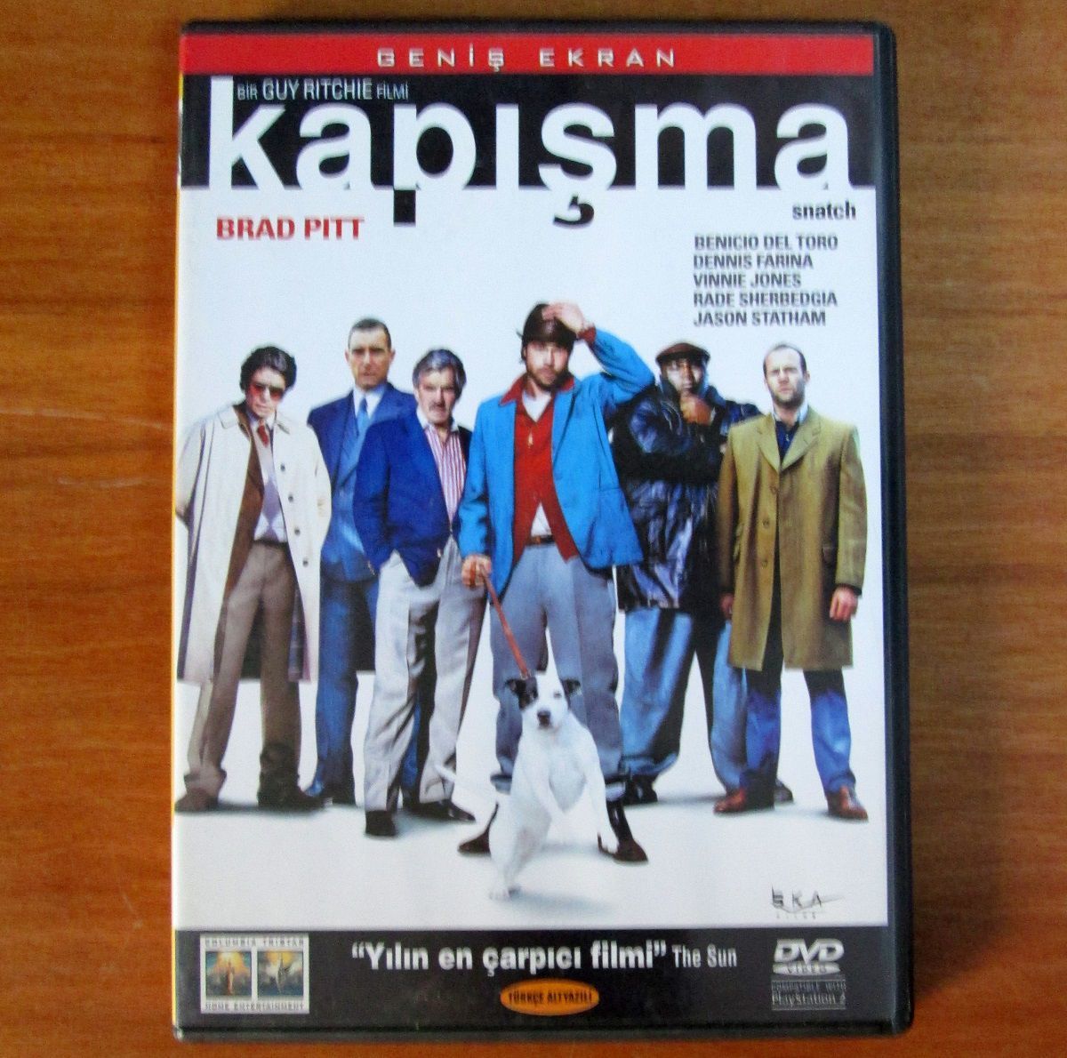 SNATCH - KAPIŞMA - BRAD PITT - BENICIO DEL TORO - VINNIE JONES - DENNIS FARINA - JASON FLEMYNG - JASON STATHAM - GUY RITCHIE - DVD 2.EL