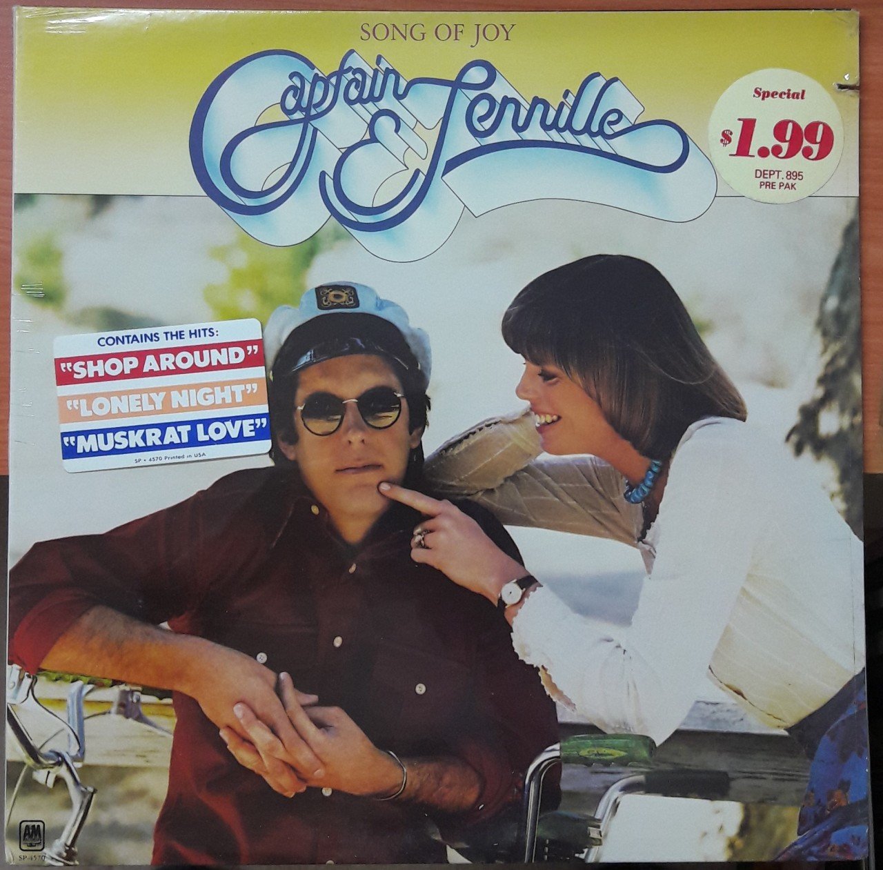 CAPTAIN TENNILLE - SONG OF JOY - DÖNEM BASKISI PLAK SIFIR