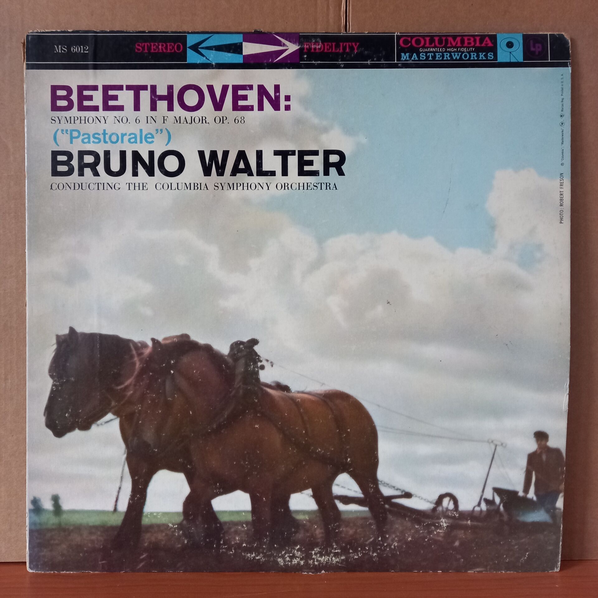 BEETHOVEN: SYMPHONY NO. 6 IN F MAJOR, OP. 68 ''PASTORALE'' / BRUNO WALTER, COLUMBIA SYMPHONY ORCHESTRA - LP 2.EL PLAK