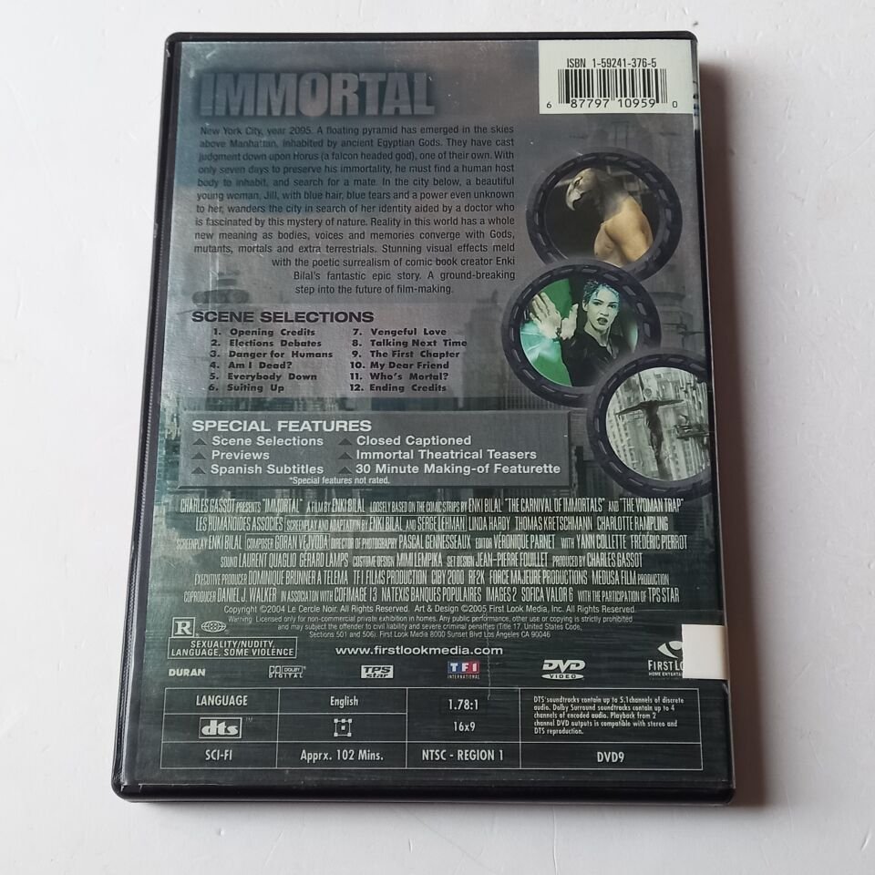 IMMORTAL - LINDA HARDY, THOMAS KRETSCHMANN, CHARLOTTE RAMPLING - DVD 2.EL 1.BÖLE