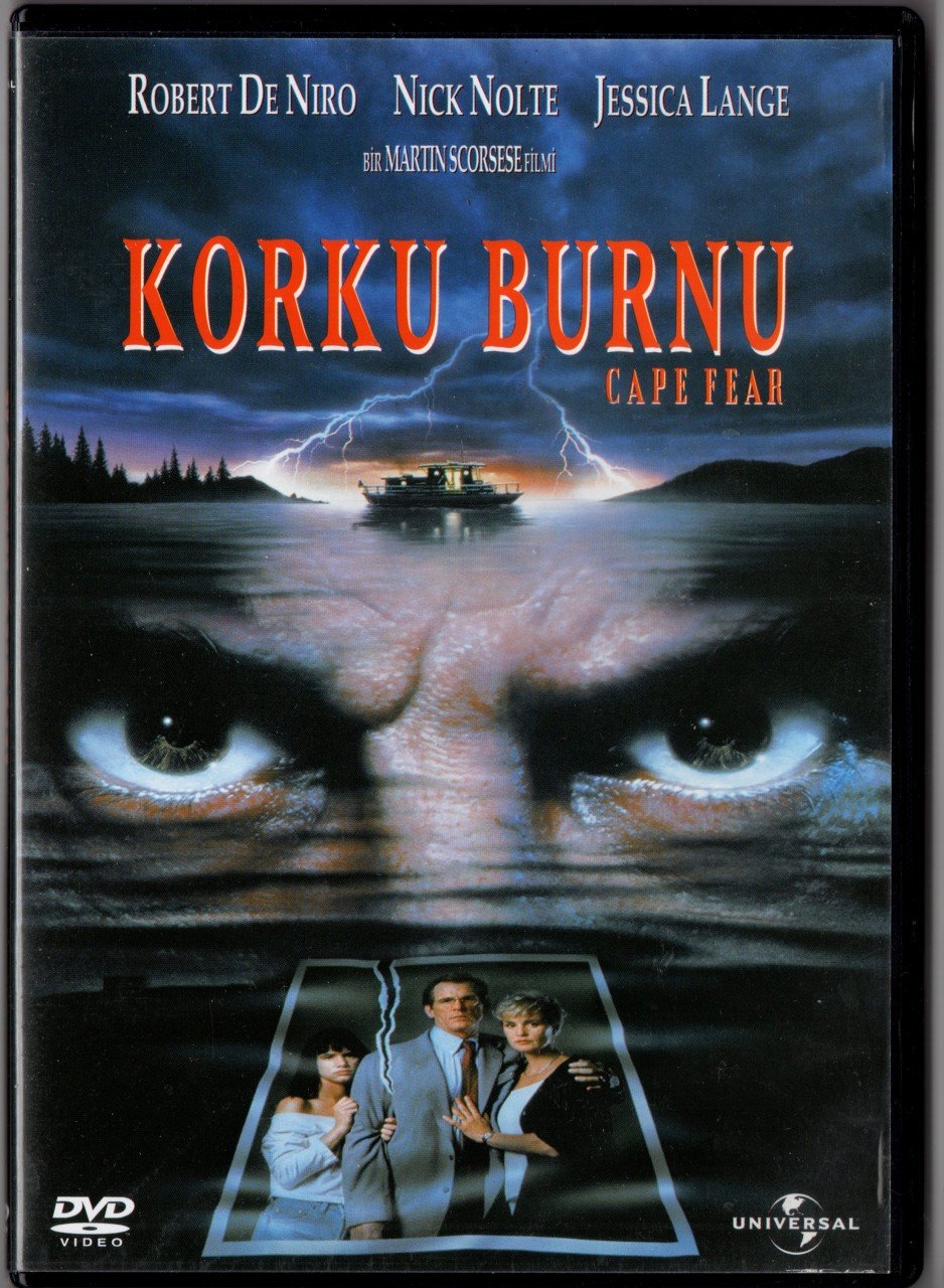 KORKU BURNU - CAPE FEAR - ROBERT DE NIRO - NICK NOLTE - JESSICA LANGE - MARTIN SCORSESE - DVD 2.EL