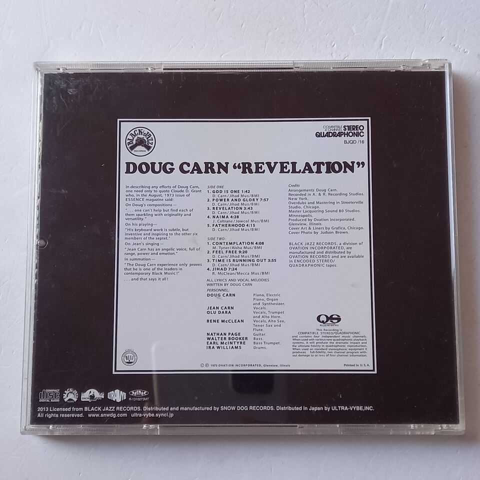 DOUG CARN – REVELATION (1973) - CD 2013 REMASTERED REISSUE 2.EL