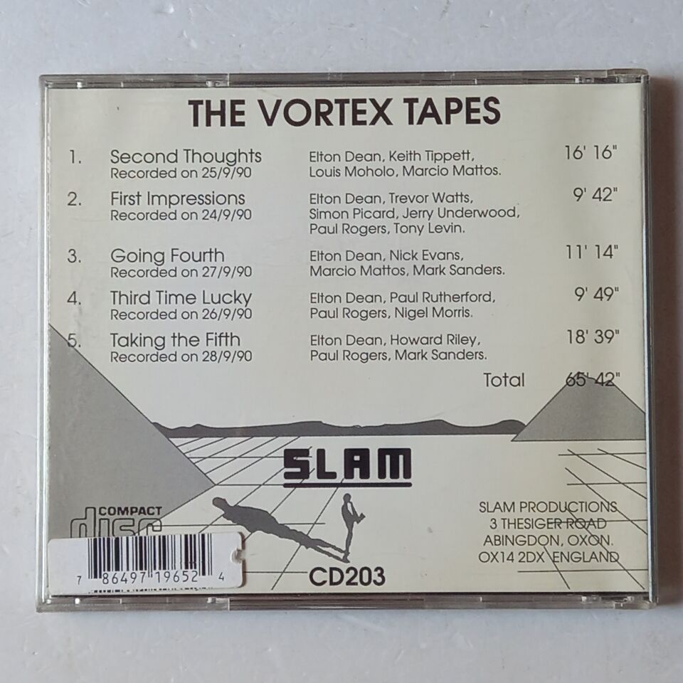ELTON DEAN – THE VORTEX TAPES (1992) - CD DIGIPAK 2.EL