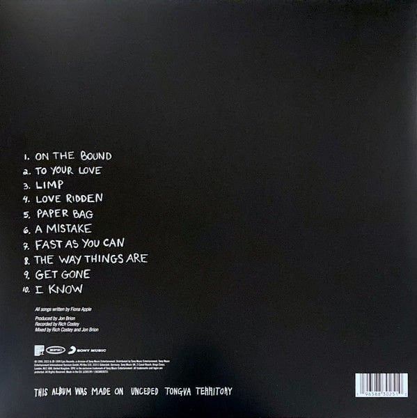 FIONA APPLE - WHEN THE PAWN... (1999) - LP 2023 EDITION SIFIR PLAK