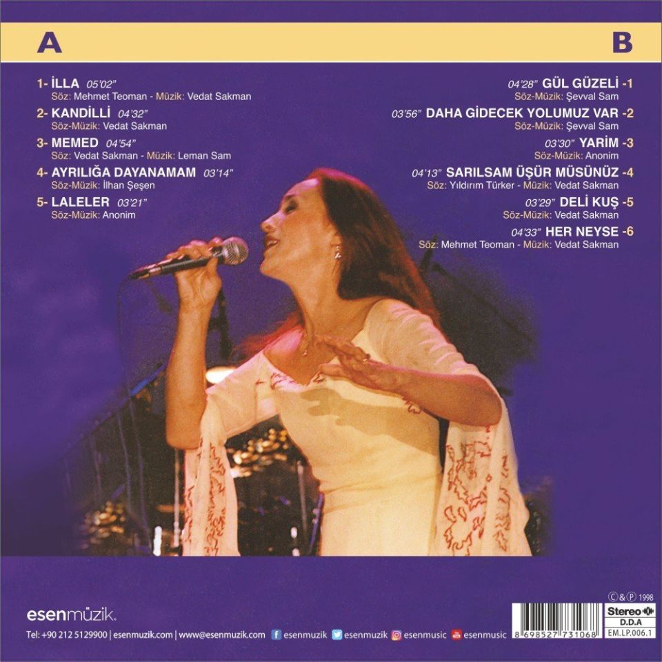 LEMAN SAM - İLLA (1998) - LP 2025 BASIM SIFIR PLAK