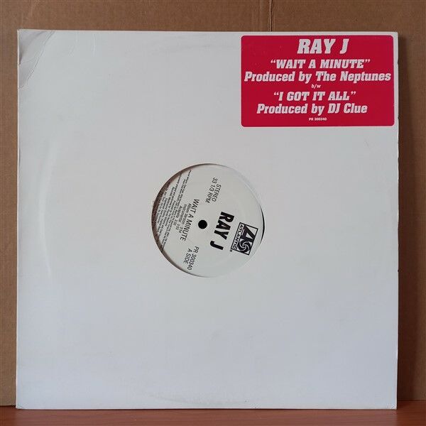 RAY J – WAIT A MINUTE / I GOT IT ALL (2001) - 12'' 33RPM MAXI SINGLE 2.EL PLAK