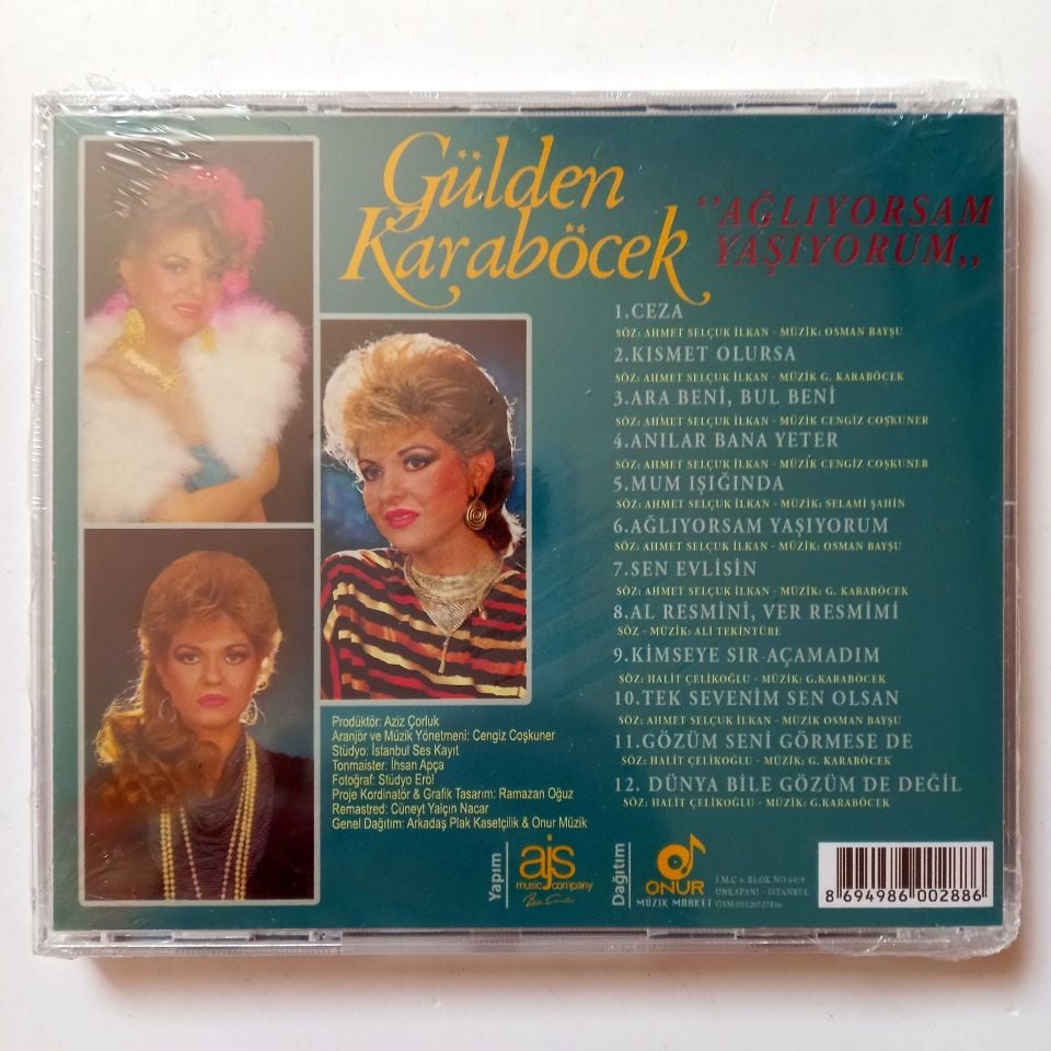 GÜLDEN KARABÖCEK - AĞLIYORSAM YAŞIYORUM (1984) - CD 2024 BASIM AMBALAJINDA SIFIR