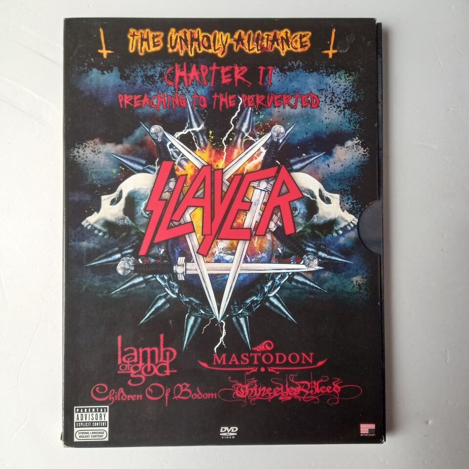 SLAYER - THE UNHOLY ALLIANCE - CHAPTER II PREACHING TO THE PERVENTED - MASTODON LAMB OF GOD CHILDREN OF BODOM DVD 2.EL