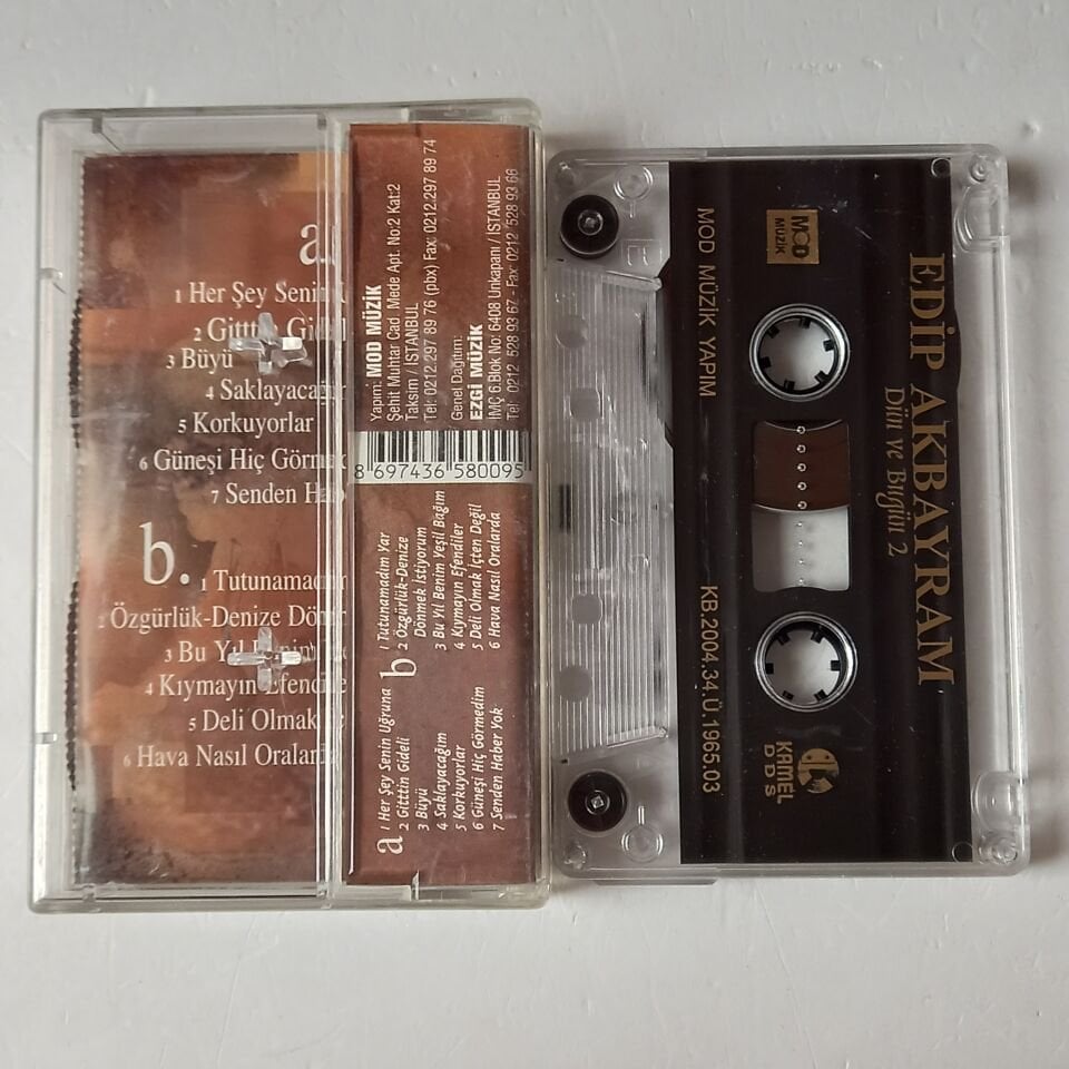 EDİP AKBAYRAM - DÜN VE BUGÜN 2 (2004) - KASET 2.EL