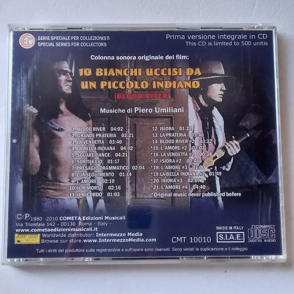 PIERO UMILIANI – 10 BIANCHI UCCISI DA UN PICCOLO INDIANO (1979) - CD 2010 REMASTERED REISSUE 2.EL
