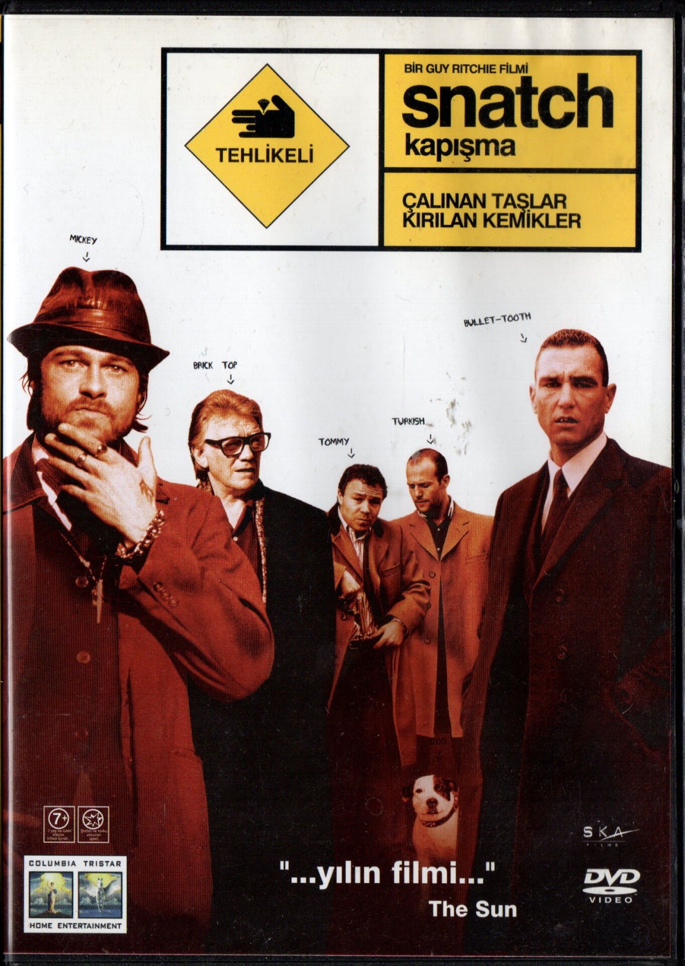 SNATCH - KAPIŞMA - BRAD PITT - BENICIO DEL TORO - VINNIE JONES - DENNIS FARINA - JASON FLEMYNG - JASON STATHAM - GUY RITCHIE - DVD 2.EL