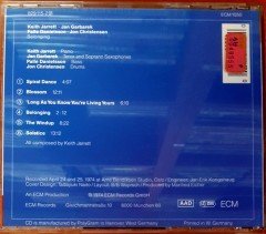 KEITH JARRETT - BELONGING / JAN GARBAREK PALLE DANIELSSON JON CHRISTENSEN (1974) MADE IN WEST GERMANY / ECM RECORDS CD 2.EL