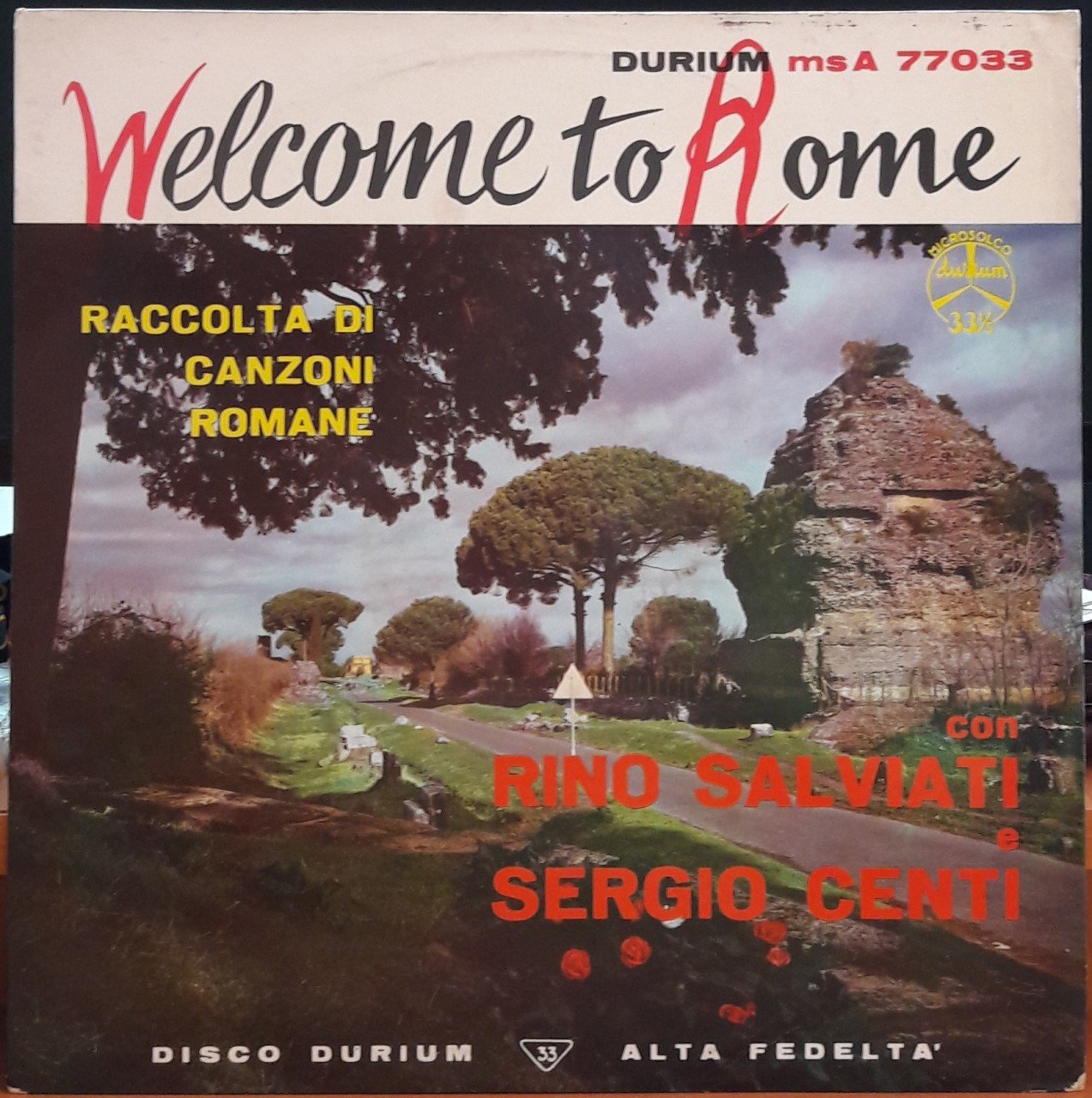 WELCOME TO ROME - RINO SALVIATI - PLAK 2.EL