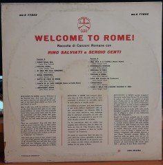 WELCOME TO ROME - RINO SALVIATI - PLAK 2.EL