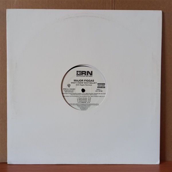 MAJOR FIGGAS – WHAT U KNOW 'BOUT BALLIN'? (2000) - 12'' 33RPM MAXI SINGLE 2.EL PLAK