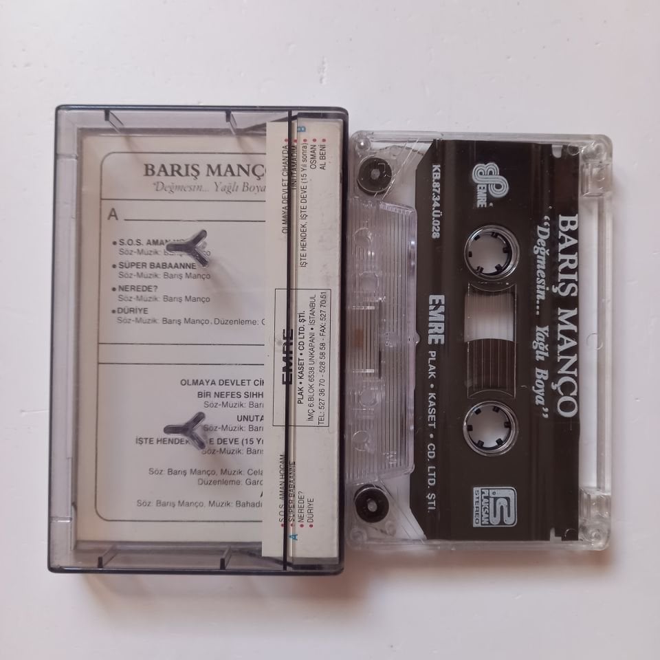 BARIŞ MANÇO - DEĞMESİN, YAĞLI BOYA.. (1987) - KASET 2.EL