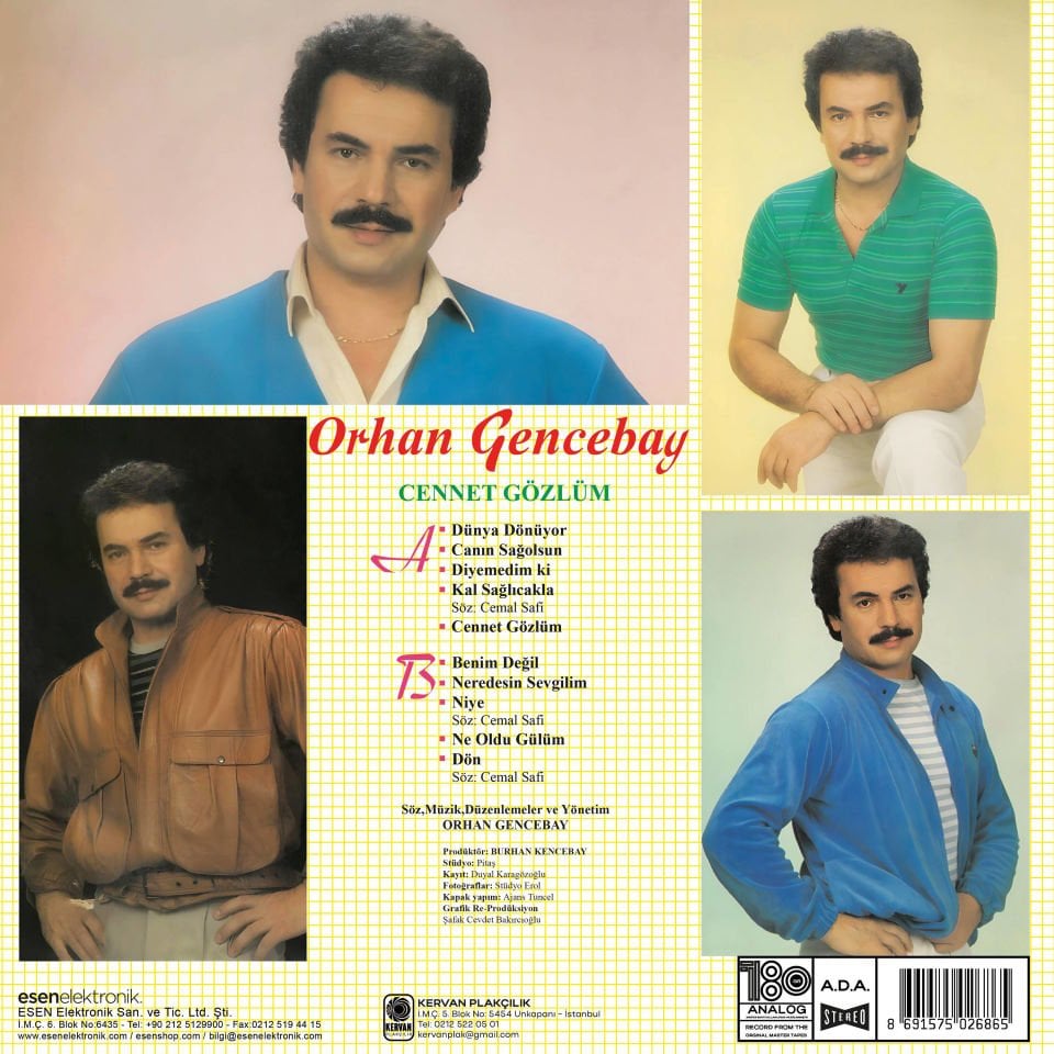 ORHAN GENCEBAY - CENNET GÖZLÜM (1986) - LP 180GR 2025 BASIM SIFIR PLAK