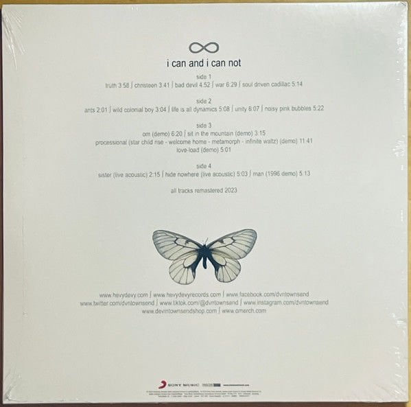 DEVIN TOWNSEND - INFINITY (1998) - 2LP 180GR 2023 EDITION GATEFOLD SIFIR PLAK