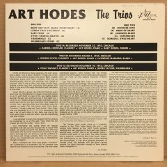ART HODES THE TRIOS 2.EL PLAK EARLY JAZZ