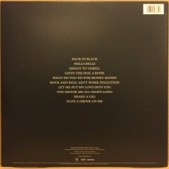 AC/DC - BACK IN BLACK (1980) 2009 REISSUE 180 GR 2.EL PLAK