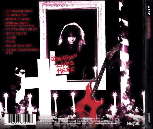 W.A.S.P. – THE CRIMSON IDOL (1992) - CD 2015 REISSUE DIGIPAK AMBALAJINDA SIFIR