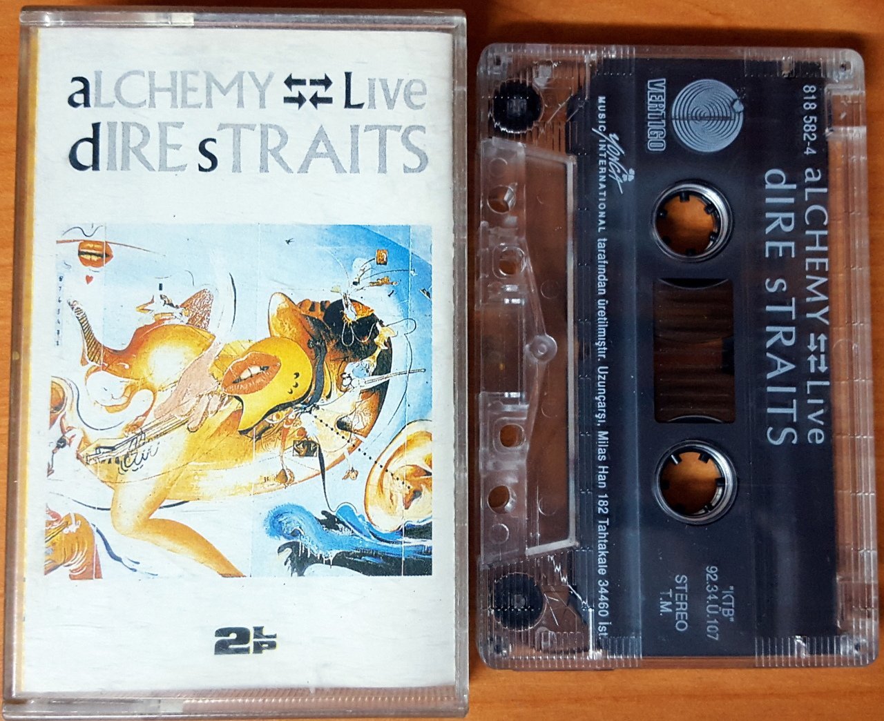 DIRE STRAITS - ALCHEMY LIVE (1992) YONCA CASSETTE MADE IN TURKEY ''USED''