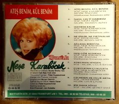 NEŞE KARABÖCEK - ATEŞ BENİM KÜL BENİM (1991) - CD BURAK GmBH ALMANYA BASKI 2.EL