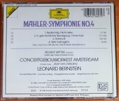 MAHLER: SYMPHONIE NR.4 / CONCERTGEBOUWORKEST AMSTERDAM / BERNSTEIN (1988) - CD DEUTSCHE GRAMMOPHON 2.EL