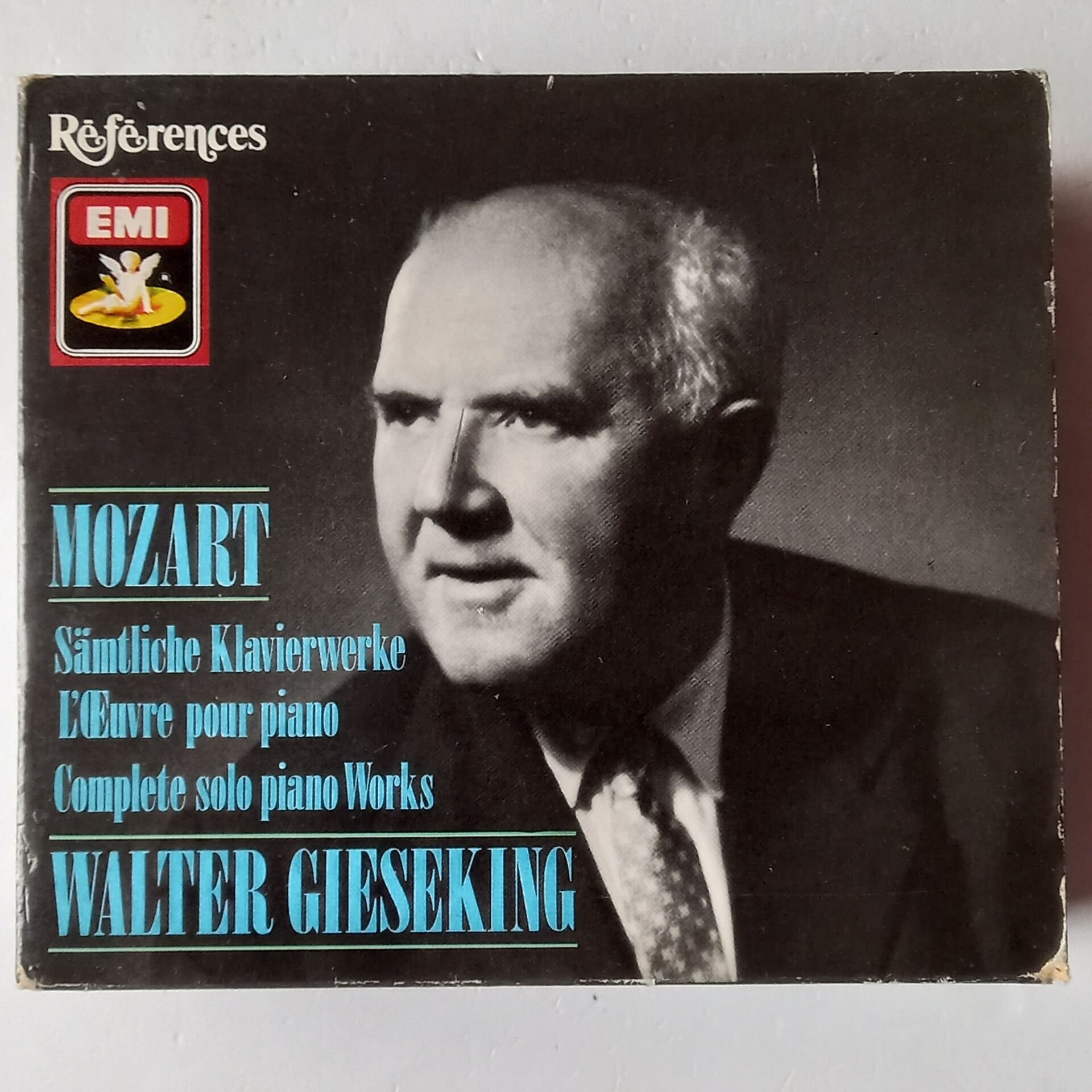 W. A. MOZART: SAMTLICHE KLAVIERWERKE / COMPLETE WORKS FOR PIANO SOLO - WALTER GIESEKING (1954) - 8CD BOX SET REMASTERED 1990 2.EL