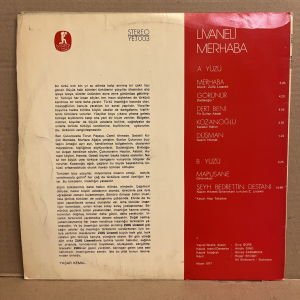 ZÜLFÜ LİVANELİ - MERHABA (1977) - LP 2.EL PLAK