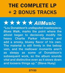 LOU DONALDSON - BLUES WALK (1958) - LP 180GR 2019 EDITION SIFIR PLAK JAZZ IMAGES