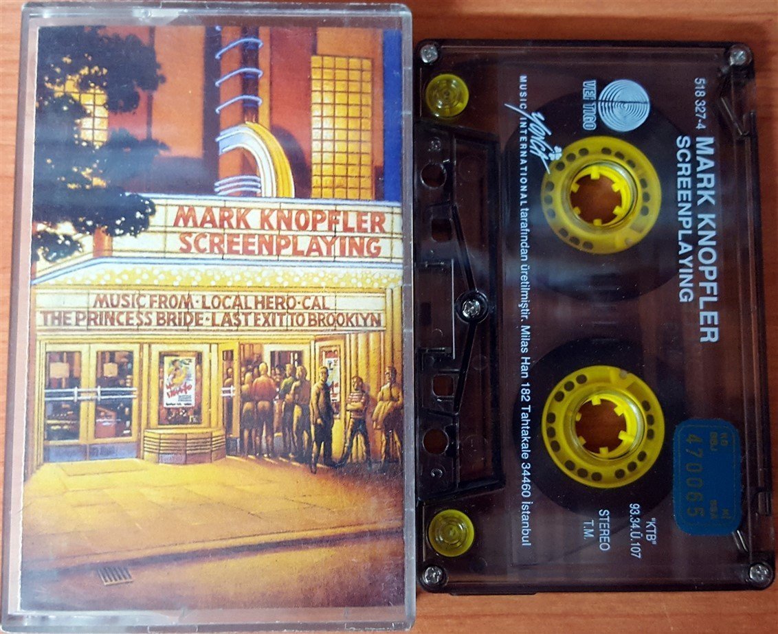 MARK KNOPFLER - SCREENPLAYING (1993) YONCA CASSETTE MADE IN TURKEY ''USED''