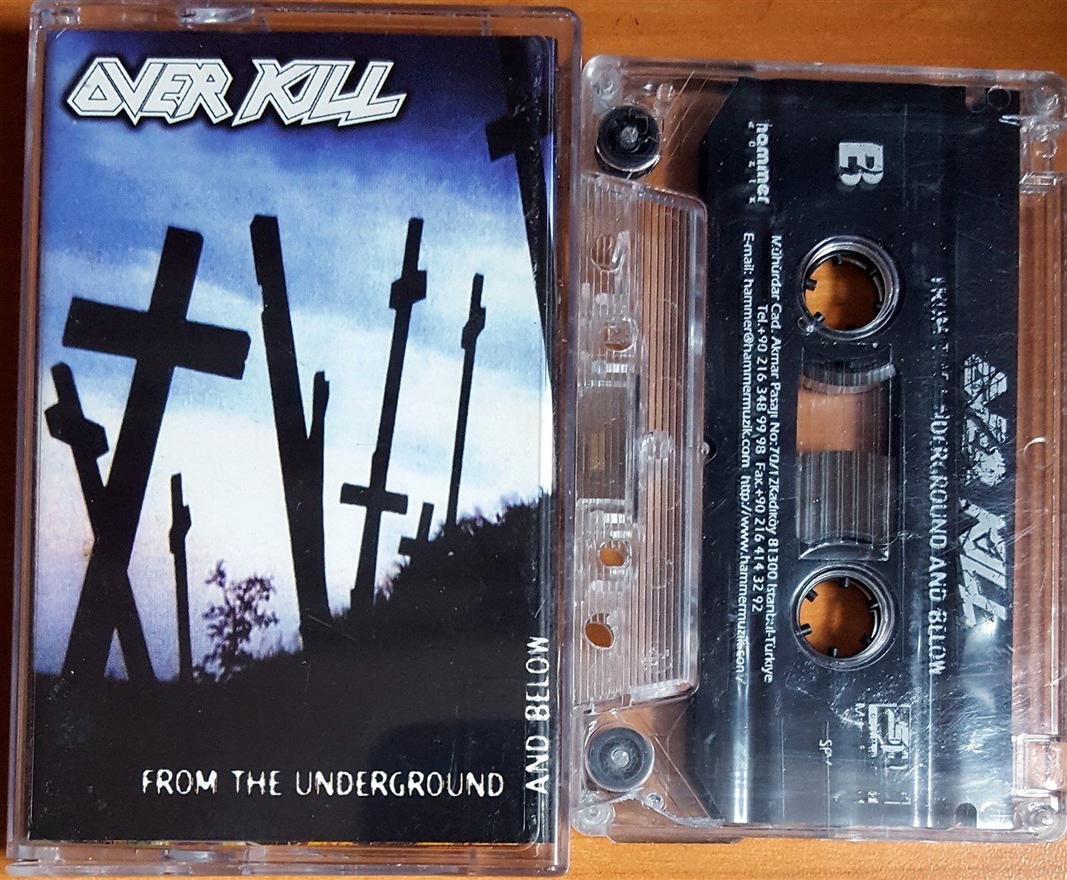 OVERKILL - FROM THE UNDERGROUND AND BELOW / HAMMER MÜZİK KASET 2.EL