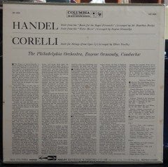 HANDEL: THE ROYAL FIREWORKS, THE WATER MUSIC SUITE, THE PHILADELPHIA ORCHESTRA, EUGENE ORMANDY - PLAK 2.EL