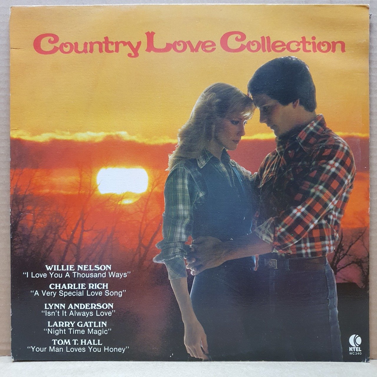COUNTRY LOVE COLLECTION / WILLIE NELSON, DON WILLIAMS, CHARLIE RICH, TOM JONES, ROY CLARK (1979) - LP 2.EL PLAK