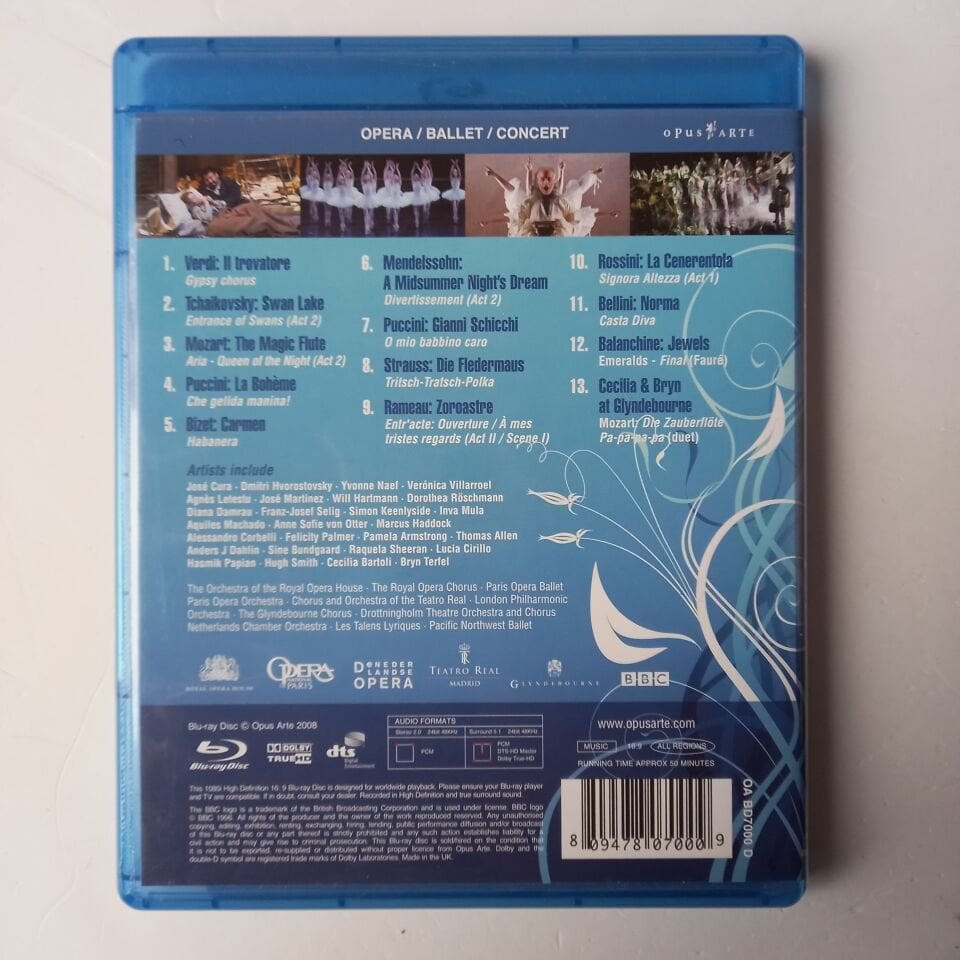 OPERA & BALLET - CARMEN LA BOHEME SWAN LAKE THE MAGIC FLUTE - BLU-RAY 2.EL