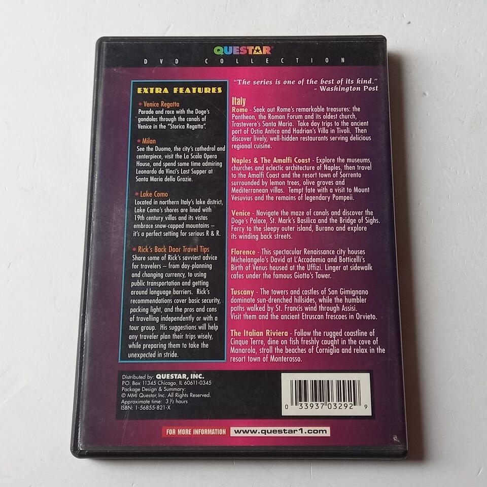 BEST OF TRAVELS IN EUROPE / PBS\'S RICK STEVES - ITALY - DVD 2.EL