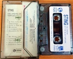 STING - THE DREAM OF THE BLUE TURTLES CASSETTE MADE IN TURKEY ''USED'' PAPER LABEL
