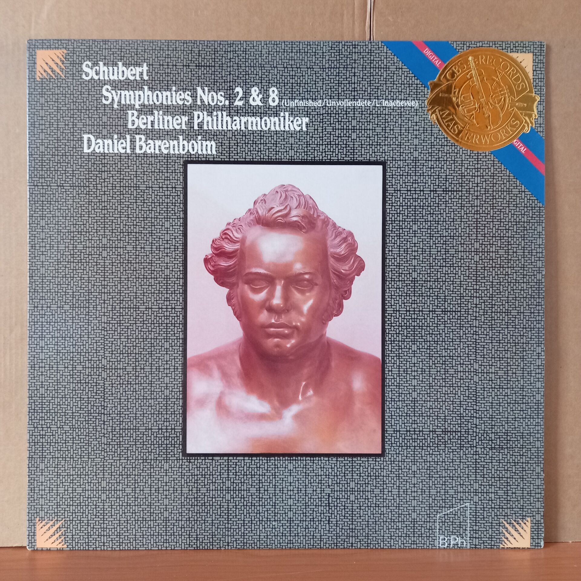 SCHUBERT: SYMPHONIES NOS. 2 & 8 / DANIEL BARENBOIM - BERLINER PHILHARMONIKER (1985) - LP 2.EL PLAK