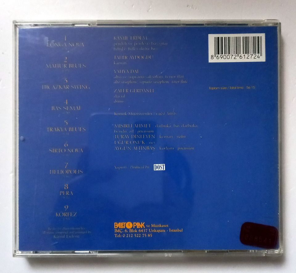 KAMİL ERDEM / ASIAMINOR – LONGA NOVA (1996) - CD 2.EL