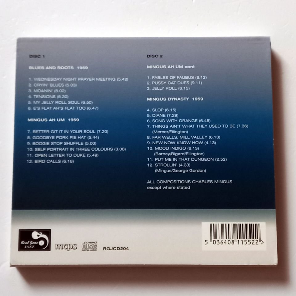 CHARLES MINGUS – THREE CLASSIC ALBUMS / BLUES AND ROOTS, MINGUS AH UM, MINGUS DYNASTY (2010) - 2CD COMPILATION 2.EL