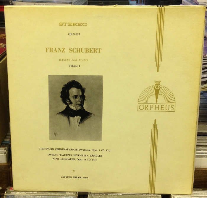 SCHUBERT DANCES FOR PIANO JACQUES ABRAM LP