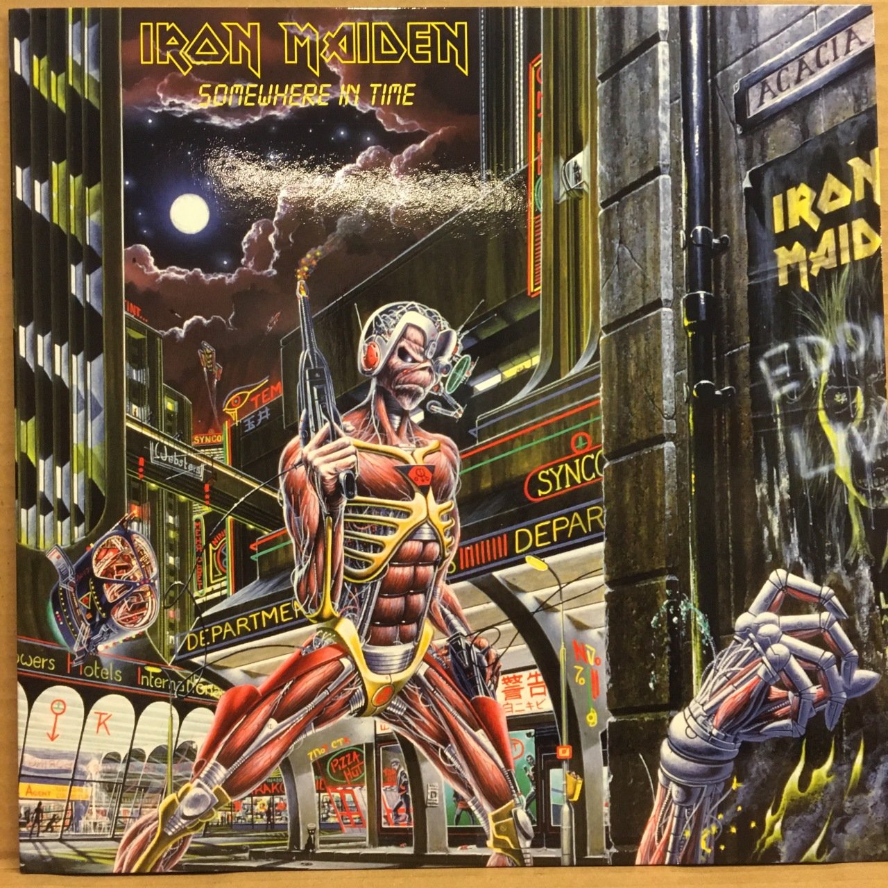 IRON MAIDEN - SOMEWHERE IN TIME (1986) 2014 180 GR 2.EL PLAK
