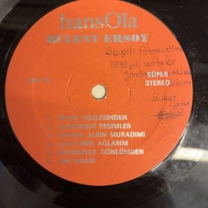 BÜLENT ERSOY - ÖLMEYEN ESERLER (1978) HANSOLA - LP 2.EL PLAK