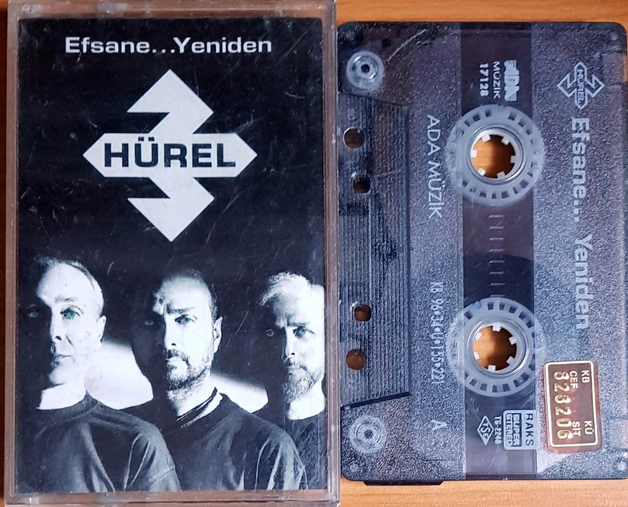 3 HÜREL - EFSANE...YENİDEN (1996) ADA MÜZİK KASET 2.EL