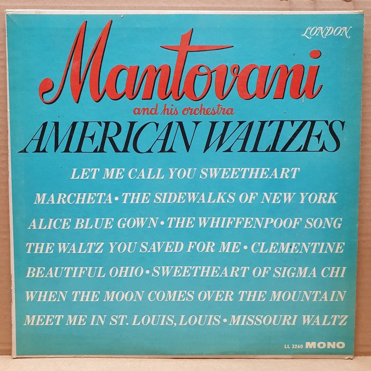 MANTOVANI AND HIS ORCHESTRA - AMERICAN WALTZES (1962) - LP 2.EL PLAK