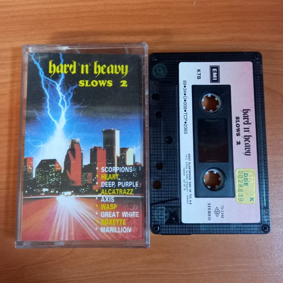 HAR 'N' HEAVY / SLOWS 2 / SCORPIONS, HEART, DEEP PURPLE, ALCATRAZZ, AXIS, WASP, MARILLION (1989) - KASET 2.EL