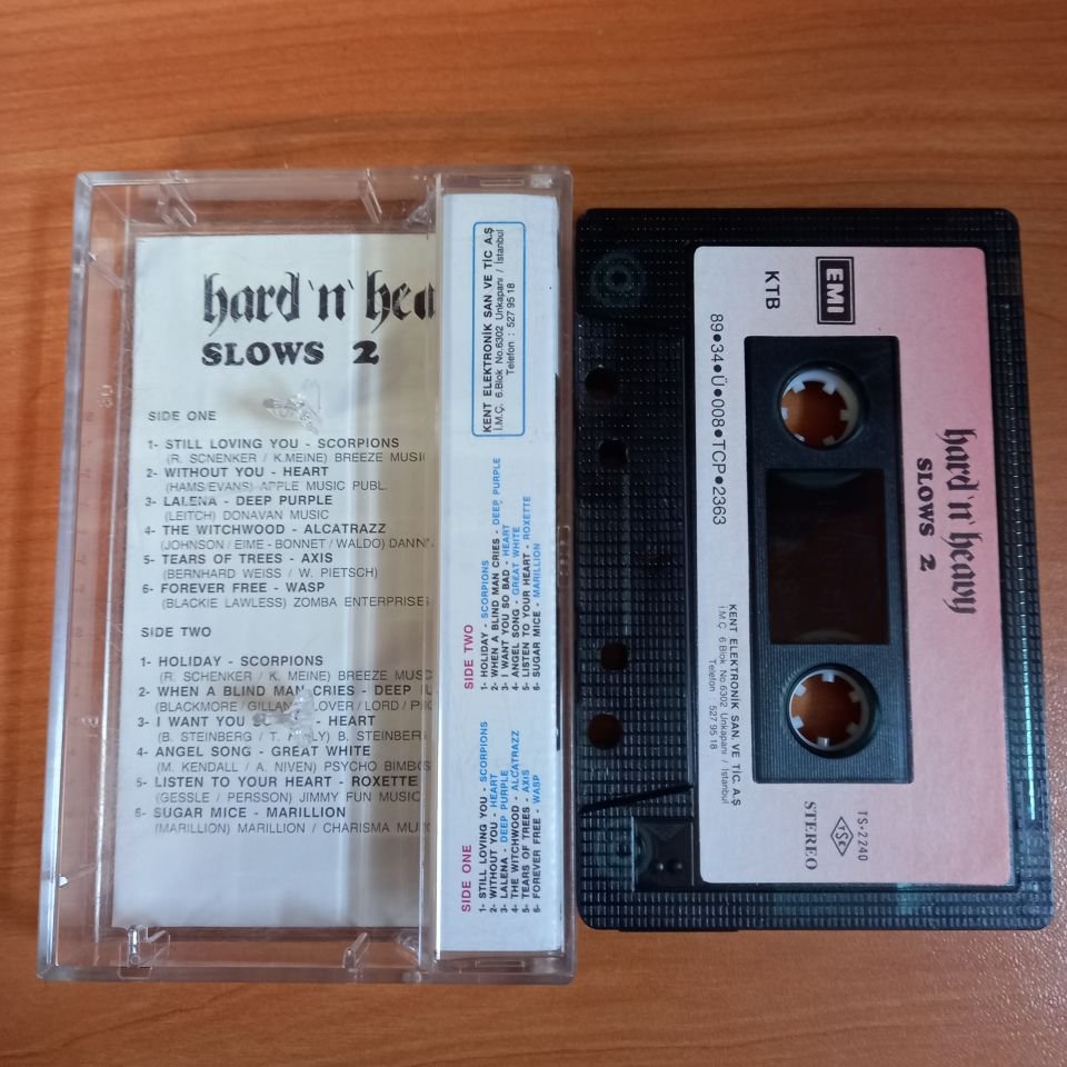 HAR 'N' HEAVY / SLOWS 2 / SCORPIONS, HEART, DEEP PURPLE, ALCATRAZZ, AXIS, WASP, MARILLION (1989) - KASET 2.EL