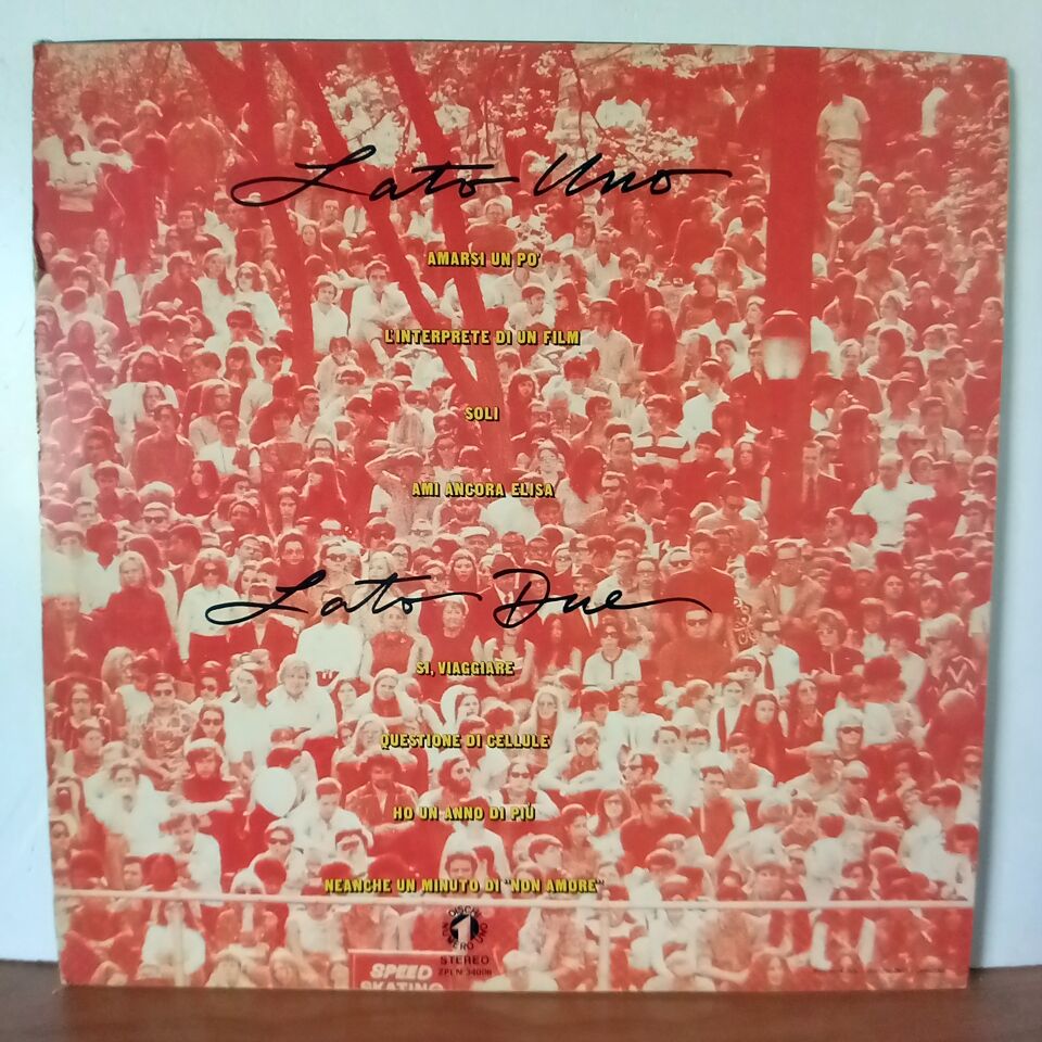 LUCIO BATTISTI – IO TU NOI TUTTI (1977) - LP 2.EL PLAK